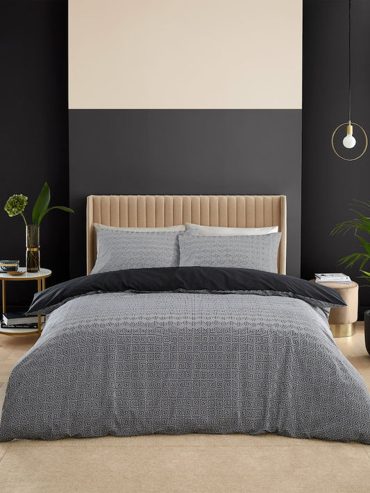 Duvet Cover| Black & White Colors| King Size| 100% Cotton| STANDARD 100 by OEKO-TEX®