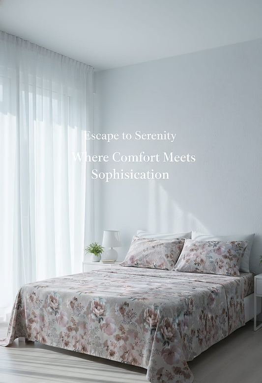 Reversible Duvet Cover| Grey & Pink| King Size| 100% Organic Cotton