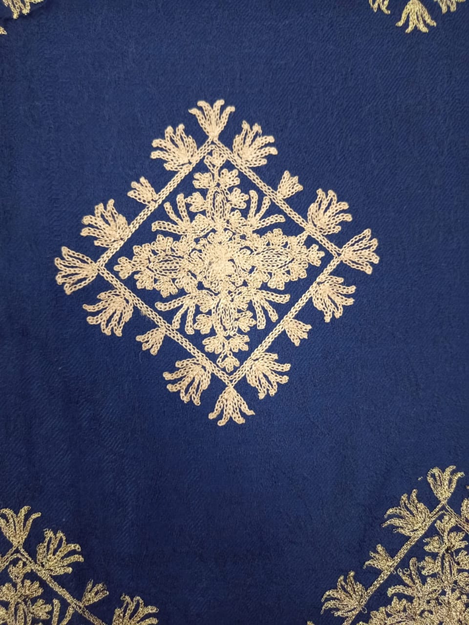 The Regal Sapphire Blue Woven Shawl / Shawl For Women/ Winter Collection