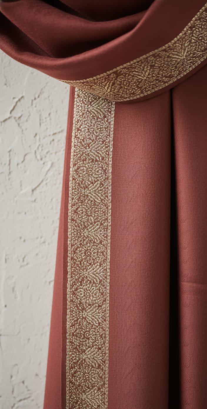 The Luxe Earth-Tone Bordered Shawl/ Pashmina Style/ women's winter formal shawl