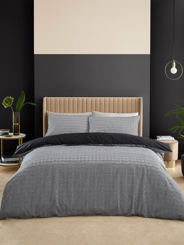 Duvet Cover| Black & White Colors| King Size| 100% Cotton| STANDARD 100 by OEKO-TEX®