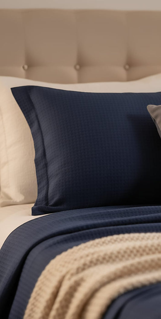 Organic Cotton King Size Waffle Bedsheet – Soft, Breathable & Sustainable | Rest And Nest UAE