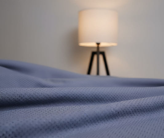 Organic Cotton Waffle Throw Blanket – Soft, Breathable & Sustainable | Rest And Nest UAE