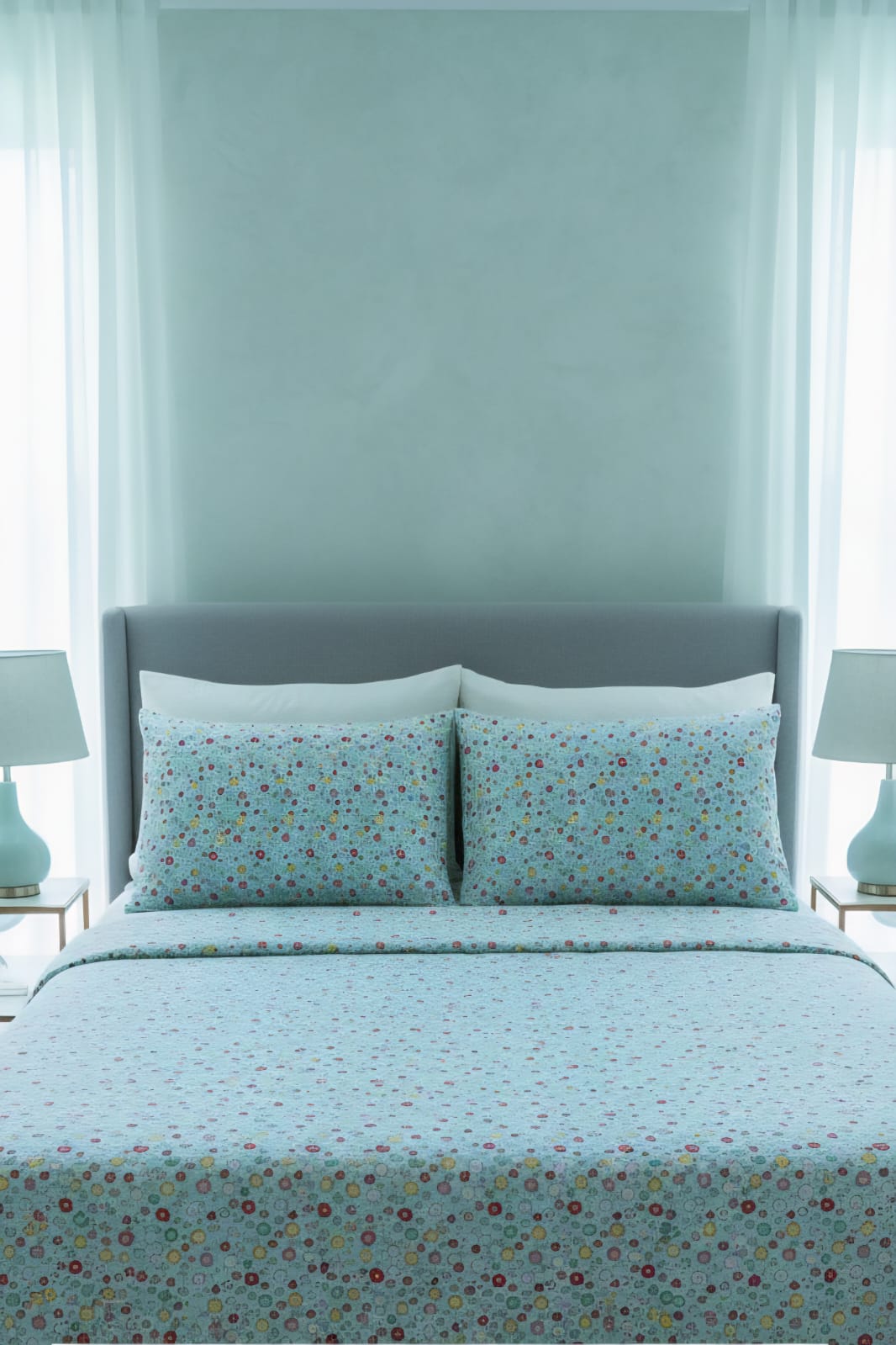 Floral Printed Cotton Bedsheet – Lightweight, Breathable & Fade-Resistant Bedding