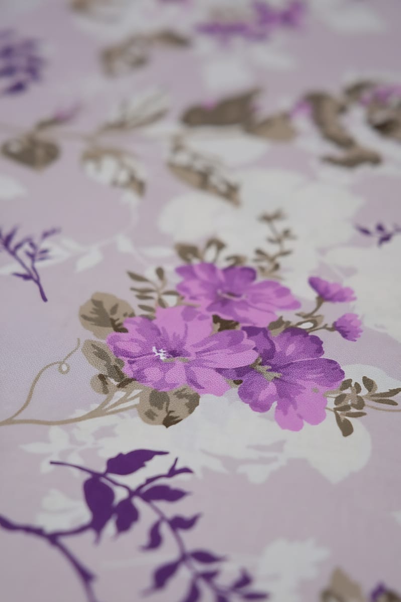 Pure Cotton Lavender Bedsheet Set | Breathable King Bedding UAE