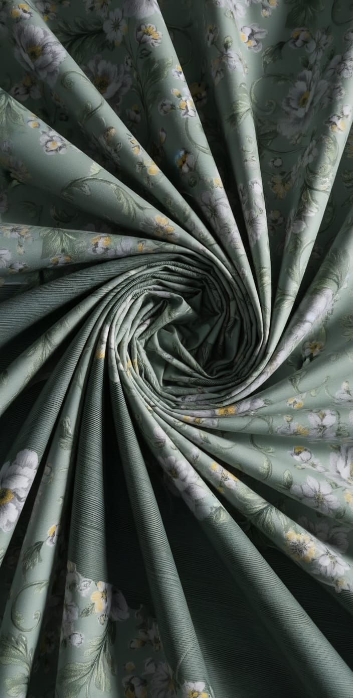 Sage Green Floral Bedding / Trending Design / Premium King Size Bedsheet