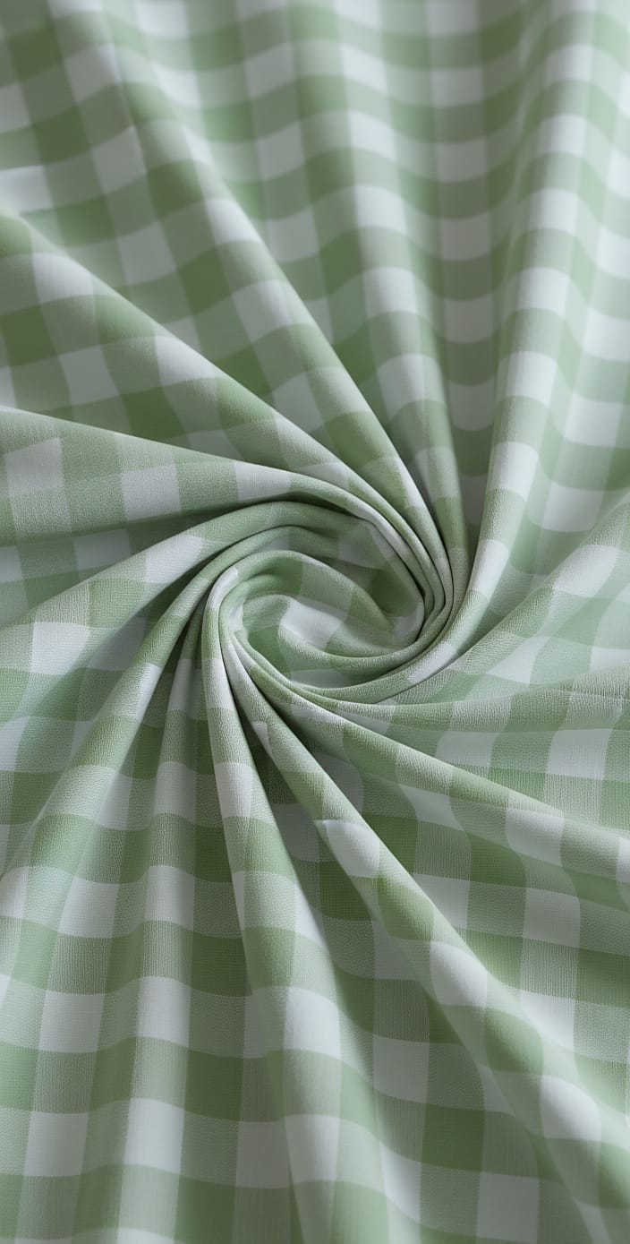 Super King Size Chequered Green Bedsheet – Soft Cotton, Elegant Design | Rest And Nest UAE
