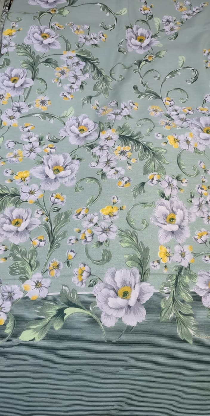 Sage Green Floral Bedding / Trending Design / Premium King Size Bedsheet